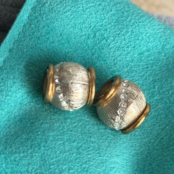 Brighton Vintage Retired Silver & Gold Beads (Bundle of 2) Super Shiny - Picture 4 of 4